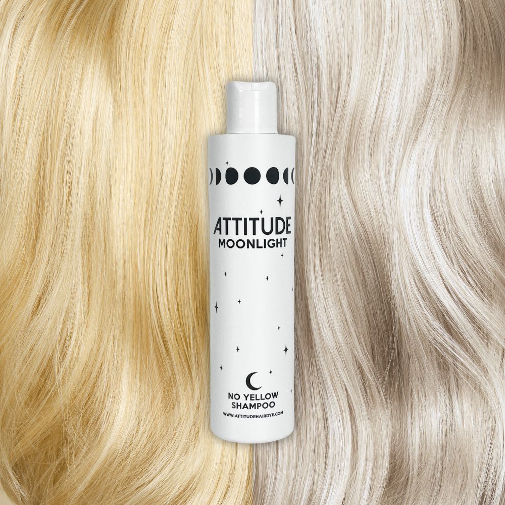 Attitude Hair Dye - Moonlight No Yellow Shampoo Shampooing argent -